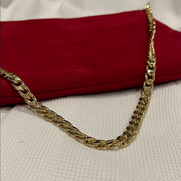 Ann Taylor Red Suede Shoulder Clutch Bag - Picture 6 of 9